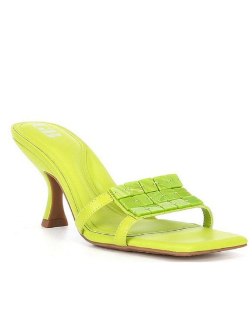 Gianni Bini Leather Sea-Shell Embellished Dress Sandals - Size 6.5 - NWOB